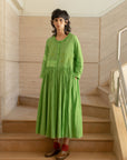 Runaway Bicycle Mara Dress Malachite Green