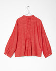Alma Tiny Checks Top - Red