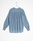 Bheeti Tie Dye Checks Top - Lake