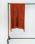 Isla Alpaca Throw & Wrap - Rust