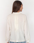 Alma Tiny Checks Top - Natural