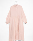 Ichi Antiquités French Linen Dress in Pink