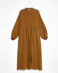 Ichi Antiquités French Linen Dress in Camel