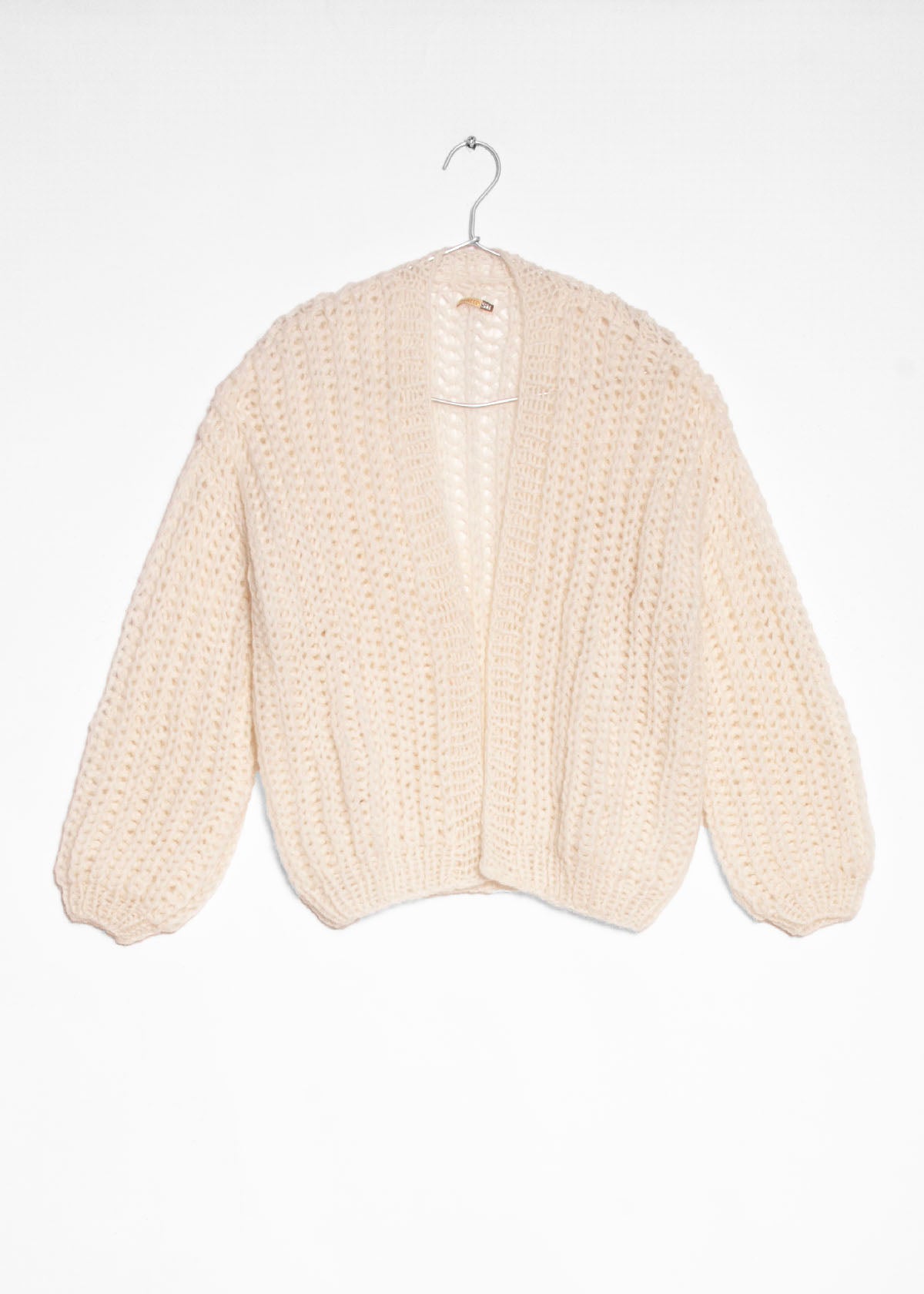 Hilma Hand Knit Alpaca Cardigan, Ivory – matta