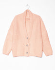 Huacaya Cardigan Peach