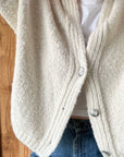 Huacaya Cardigan Peach