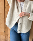 Huacaya Cardigan Peach