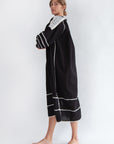 Sirena Dress Long Sleeves Natural on Black