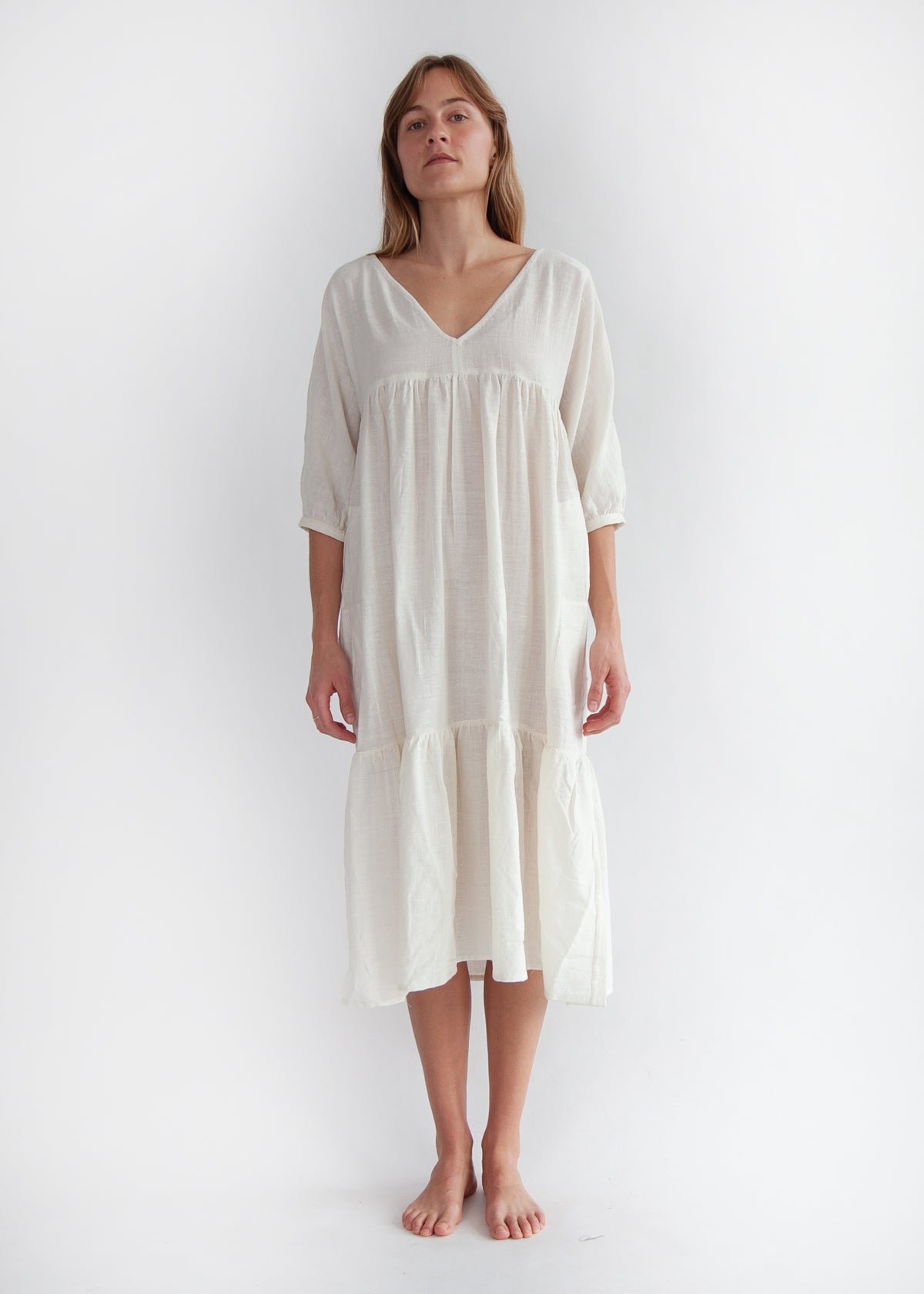 Matta Ada Cotton Dress Natural / S