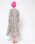 Yamini Tiger Dress, Grey