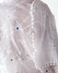 Dupatta Amrita Jamdani - White
