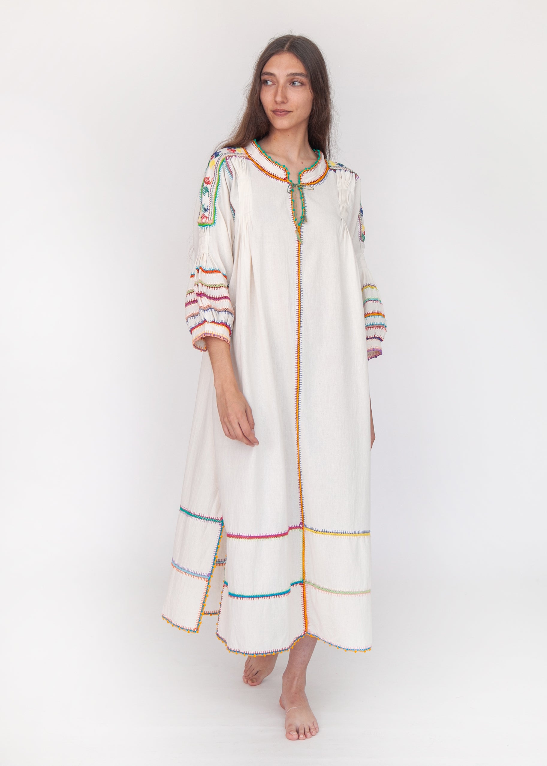 long sleeve designer dress Victoria Martinez Sirena Dress Long Sleeves