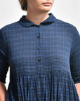 Maku Ruru Dress in Dark Indigo