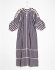 Sirena Dress Long Sleeves Gingham - Black