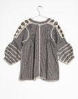 Sirena Top Gingham - Black