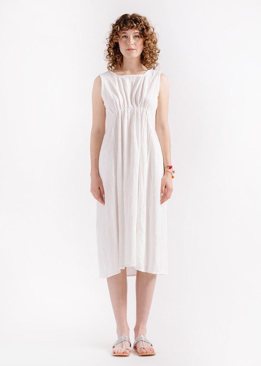 cotton khadi dress Multi Thread Khadi Cotton Party Wear Off-White Dress and Tassel in Sleeve
