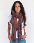 Dupatta Plain Shawl, Mahogany