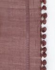 Dupatta Plain Shawl, Mahogany