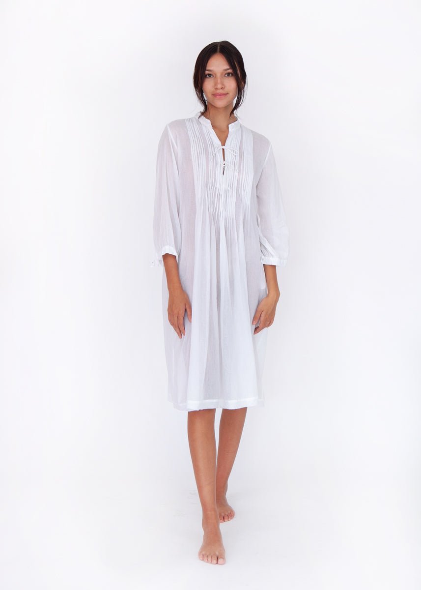 Matta Aditi Cotton Gauze Dress White / S Matta Aditi Cotton Gauze Dress White / S