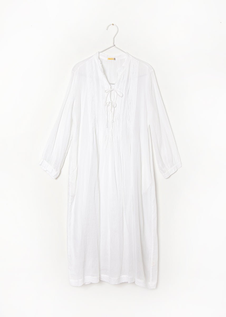 Matta Aditi Cotton Gauze Dress White / S Matta Aditi Cotton Gauze Dress White / S