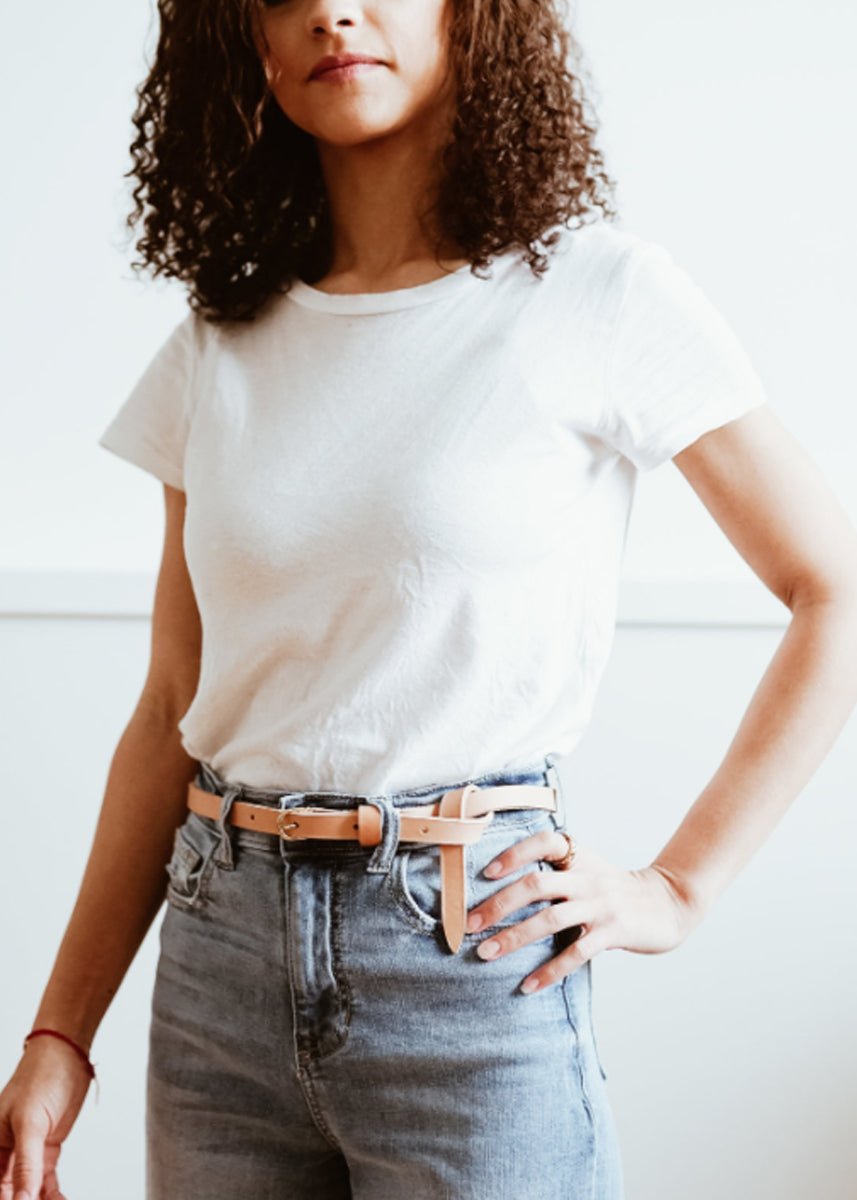 Luna Goods Belt in Natural