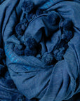 Dupatta Natural Shawl, Indigo