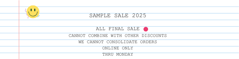 Sample Sale 2025 ✨
