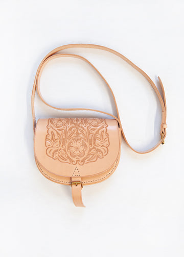Coca Hand Embossed Leather Bag