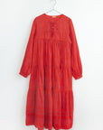 Yamini Booj Dress Overdye - Red