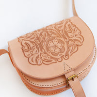 Coca Hand Embossed Leather Bag
