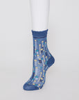 Antipast Dream Polka Dot  Mid Socks - Blue