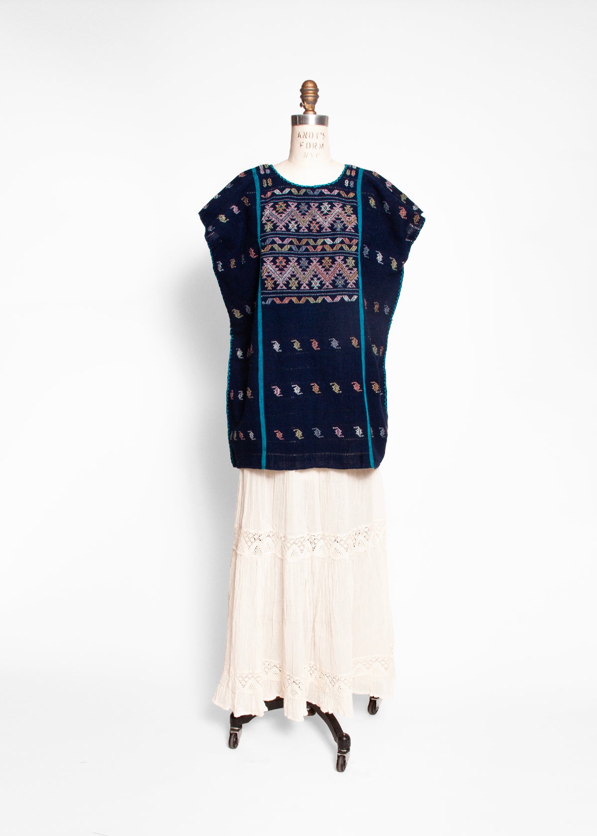 Amuzgo Top Natural Indigo 