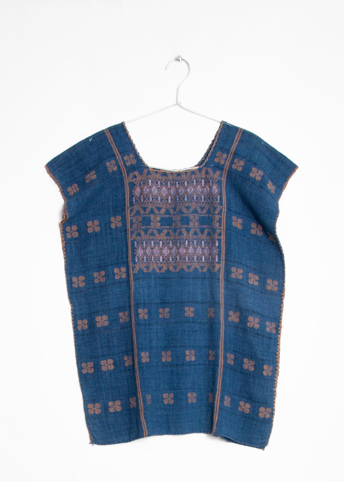 Amuzgo Top Natural Indigo 