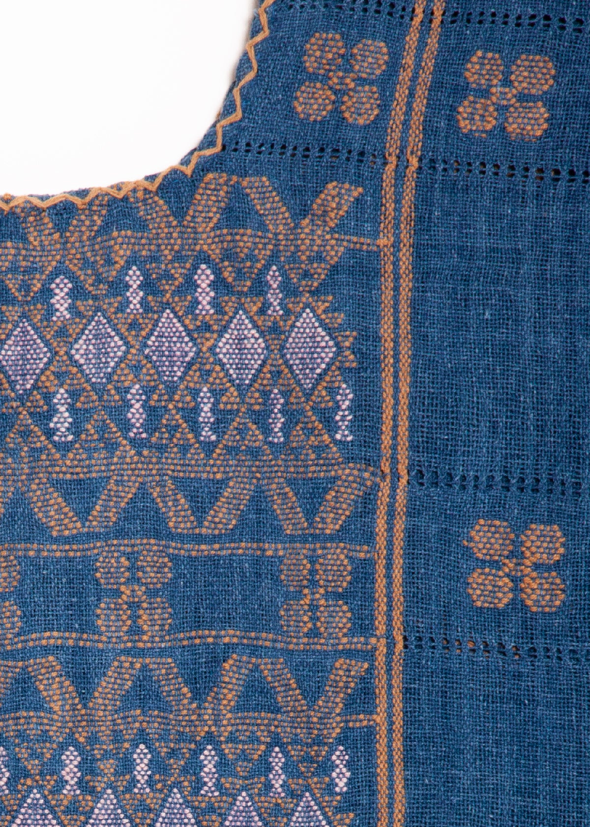 Amuzgo Top Natural Indigo 