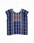 Amuzgo Top Natural Indigo 