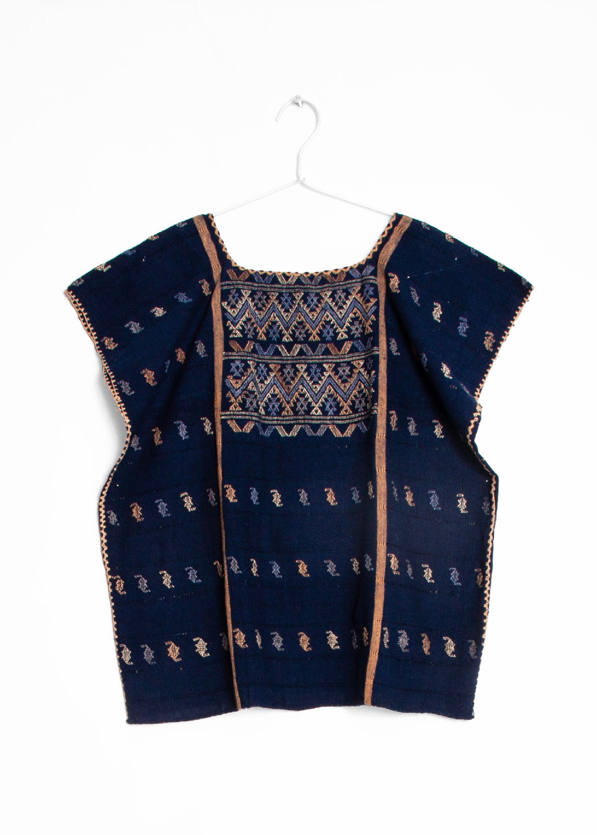 Amuzgo Top Natural Indigo 