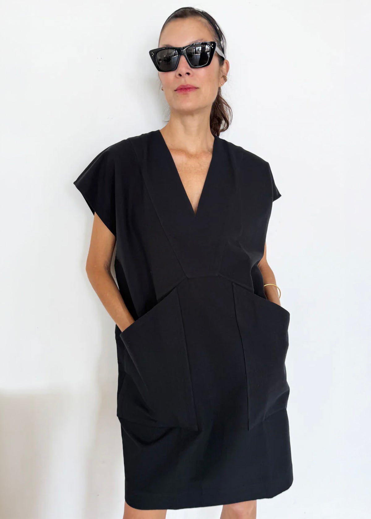 Diagonal Pocket Tunic - Black by Two