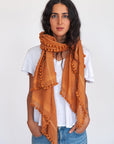 Dupatta Plain Shawl, Toffee