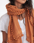 Dupatta Plain Shawl, Toffee