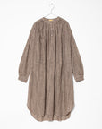 Bheeti Tie Dye Checks Dress - Cement
