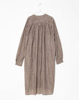 Bheeti Tie Dye Checks Dress - Cement