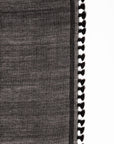 Dupatta Saaf Shiny Pin Stripes - Black