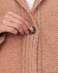 Huacaya Cardigan Peach