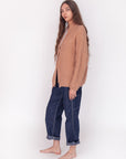 Huacaya Cardigan Peach