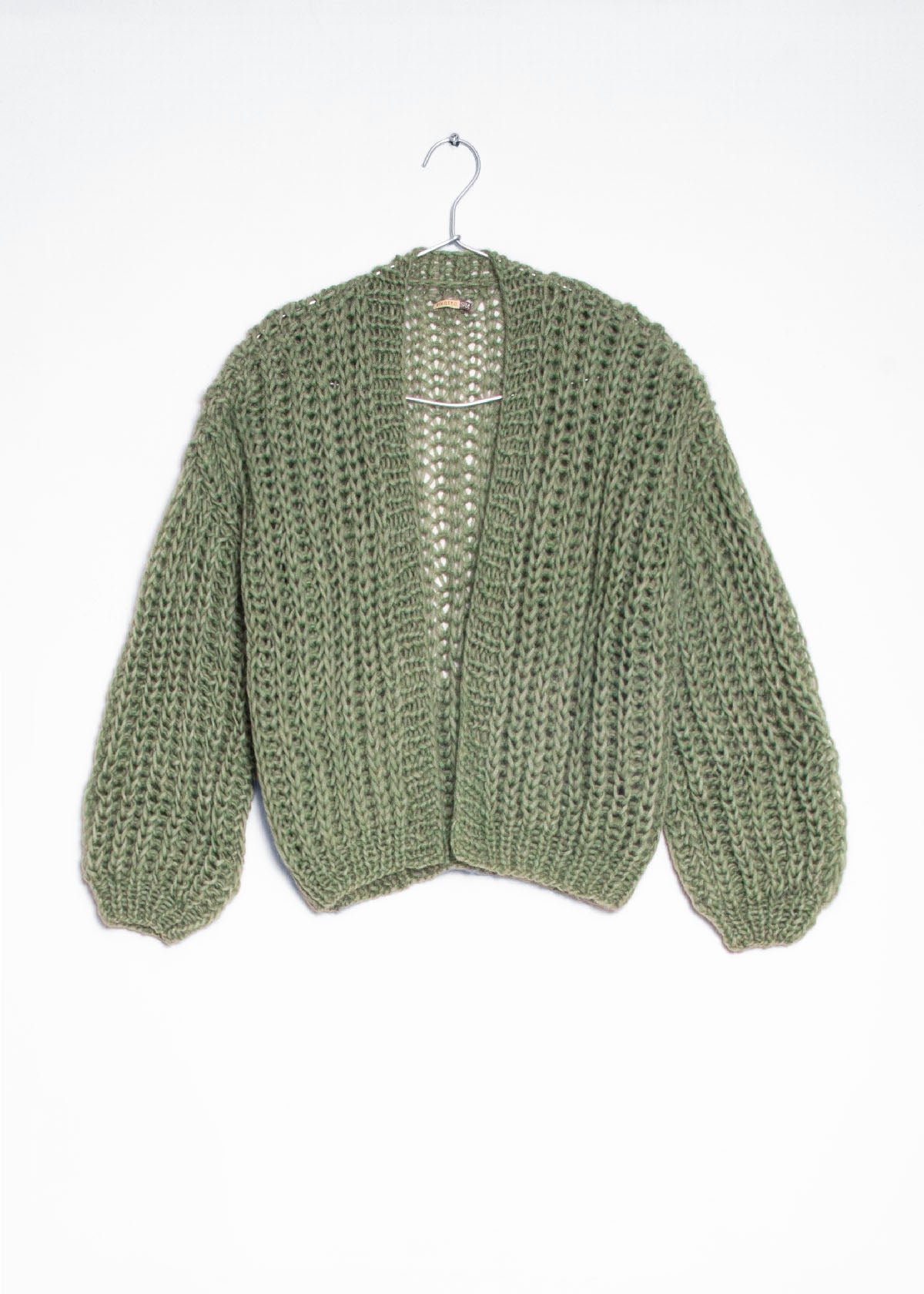 Hilma Hand Knit Alpaca Cardigan, Willlow