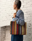 Wyeth Monterey Paper Straw Tote Bag Small   - Multi