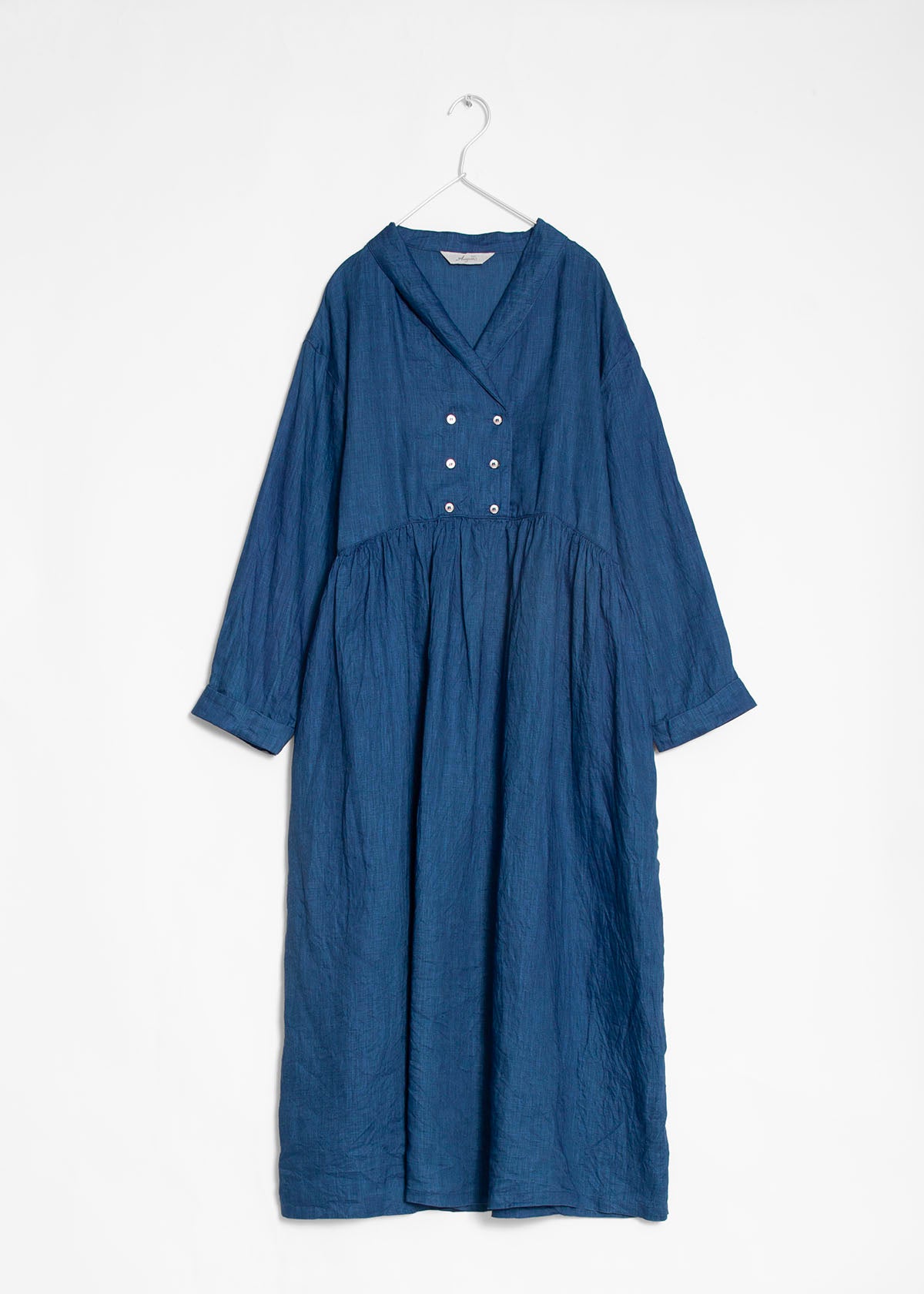 Ichi Antiquits Indigo Linen Dress Ichi Antiquits Indigo Linen Dress