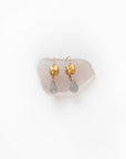 Chana Seeds Gold Plated Earrings Labradorite