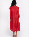 Yamini Booj Dress Overdye - Red