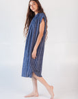 Maia Multi Pin Stripe Dress - Natural Indigo